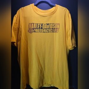 Harley-Davidson Yellow Short Sleeve Graphic Tee